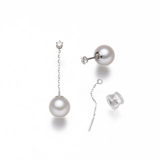 【オンラインショップ限定】アコヤパールピアス 7.5mm D 0.10ct