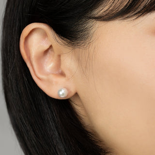 【オンラインショップ限定】アコヤパールピアス 7.5mm D 0.10ct
