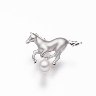 アコヤパールピンブローチ（馬） 6.5mm