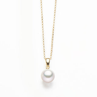 Akoya pearl pendant 8.0mm yellow gold