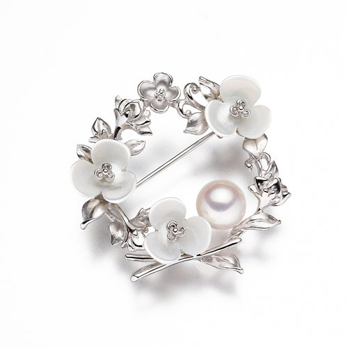 Akoya Pearl Brooch 8.5mm