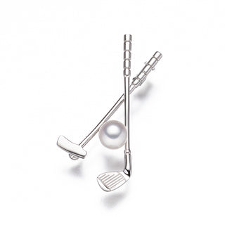 アコヤパールブローチ（ゴルフ） 8.5mm
