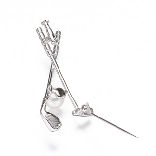 アコヤパールブローチ（ゴルフ） 8.5mm