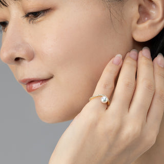 アコヤパールイヤカフ 6.2mm D 0.21ct