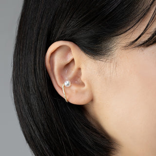 アコヤパールイヤカフ 6.2mm D 0.21ct
