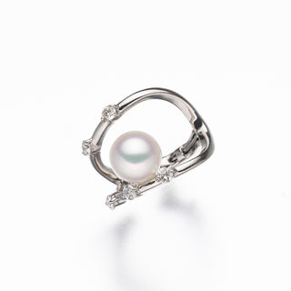 アコヤパールイヤカフ 6.7mm D 0.17ct