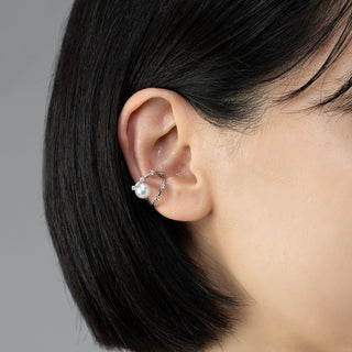アコヤパールイヤカフ 6.7mm D 0.17ct