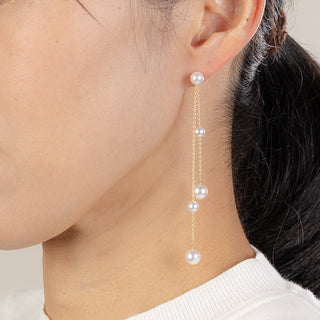 アコヤパールピアス 5.0-7.0mm