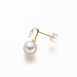アコヤパールピアス 8.0mm D 0.16ct