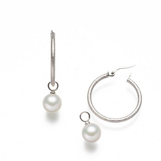 Akoya pearl pierced earrings 8.5mm