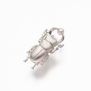アコヤパールピンブローチ（オオクワガタ） 4.5mm D 0.01ct
