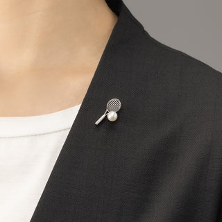 アコヤパールピンブローチ（テニス） 6.5mm