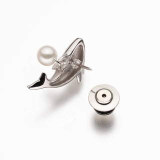 アコヤパールピンブローチ（シャチ） 6.5mm
