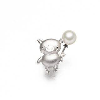 アコヤパールピンブローチ（ブタ） 7.5mm