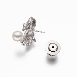 アコヤパールピンブローチ（ビーグル） 6.5mm