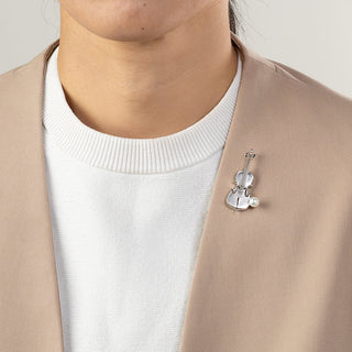 アコヤパールピンブローチ（チェロ） 6.5mm