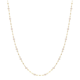 アコヤパールステーションネックレス 3.5mm 全長約45cm