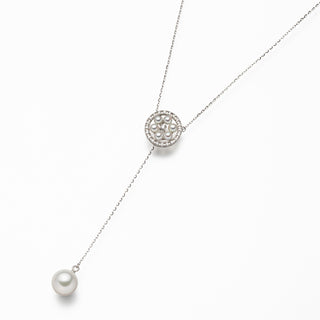 【フロール・デ・リマ】アコヤパールペンダント 2.5/7.5mm D 0.11ct 全長約50cm