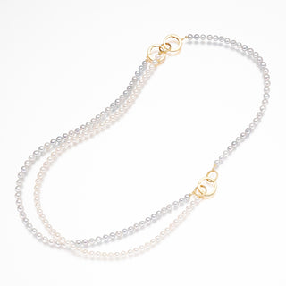 【オンラインショップ限定】アコヤパールネックレス （参考サイズ）約6.0～7.5mm 全長約26／45／46cm