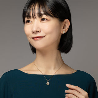 【フロール・デ・リマ】アコヤパールペンダント 2.5mm D 0.11 全長45cm 長さ調節機能付き