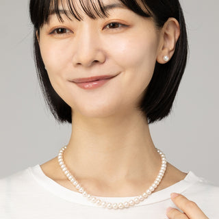 【オンラインショップ限定】アコヤパールネックレスイヤリングセット ネックレス：6.5mm イヤリング：7.0mm