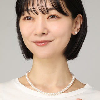 【オンラインショップ限定】アコヤパールネックレスイヤリングセット ネックレス：7.0mm イヤリング：7.5mm