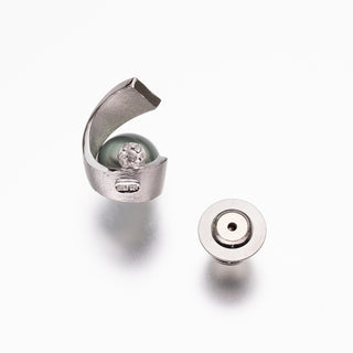 黒蝶パールピンブローチ 9.5mm