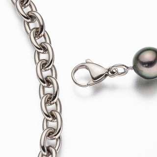 【nonbinary】黒蝶パールネックレス 10.0-11.2mm 全長約60cm