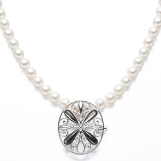 白蝶（金色）パールブローチ 13.0mm