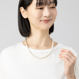 アコヤパールロングネックレス 6.5mm 全長約62cm