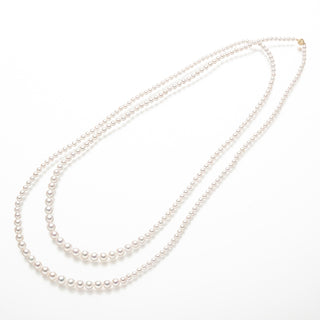 アコヤパールロングネックレス 3.-6.5mm 全長約100cm