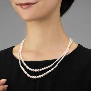 アコヤパールロングネックレス 3.-6.5mm 全長約100cm