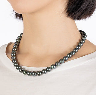 【オンラインショップ限定】黒蝶パールネックレス 8.2-10.1mm