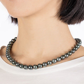 【オンラインショップ限定】黒蝶パールネックレス 8.2-10.0mm