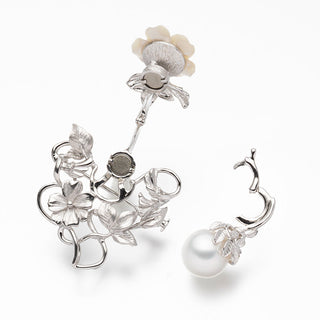 白蝶パールブローチ 11.1mm