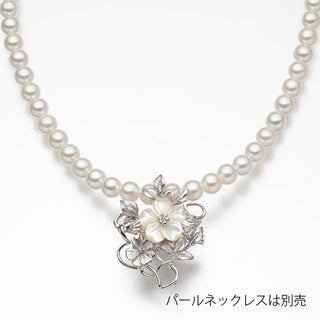 白蝶パールブローチ 11.1mm