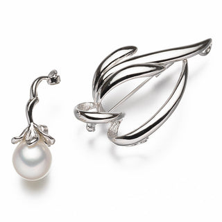 White pearl brooch 11.0mm