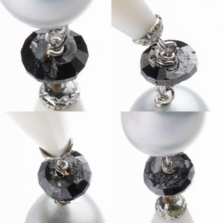 白蝶パールピアス（バロック）