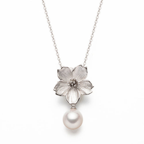 アコヤパールペンダント（桜）8.5mm シルバーロジウムメッキ