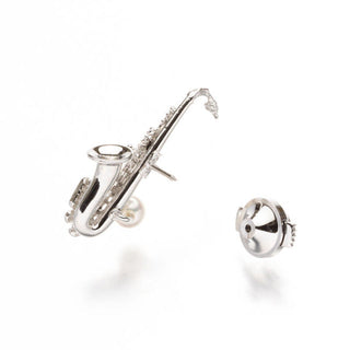 Akoya pearl pin brooch (saxophone) 5.0mm