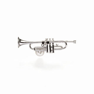 Akoya pearl pin brooch (trumpet) 5.0mm