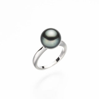 黑蝴蝶珍珠戒指(041) 11.0mm