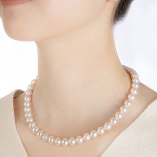 Akoya pearl necklace less than 9.0-9.5mm high class